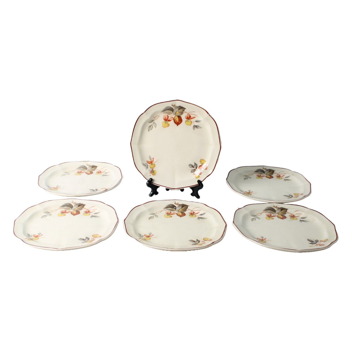 Vintage Floral Dinnerware Set | Société Céramique Maastricht | Handmade Dutch