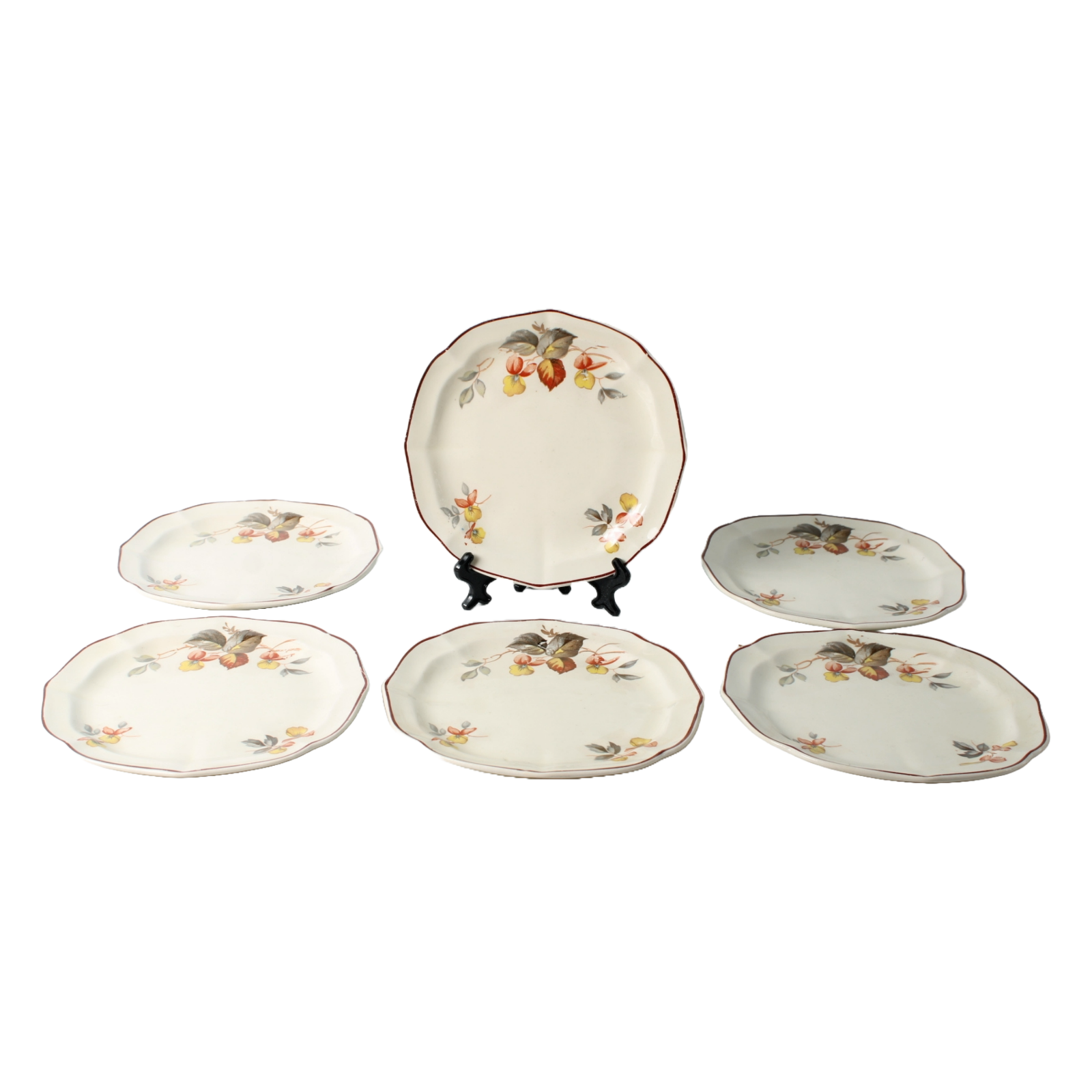 Vintage Floral Dinnerware Set | Société Céramique Maastricht | Handmade Dutch