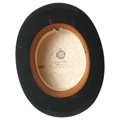 Antique Moleskin Top Hat by Joh. v. d. Sluijs, Utrecht – Early 20th Century