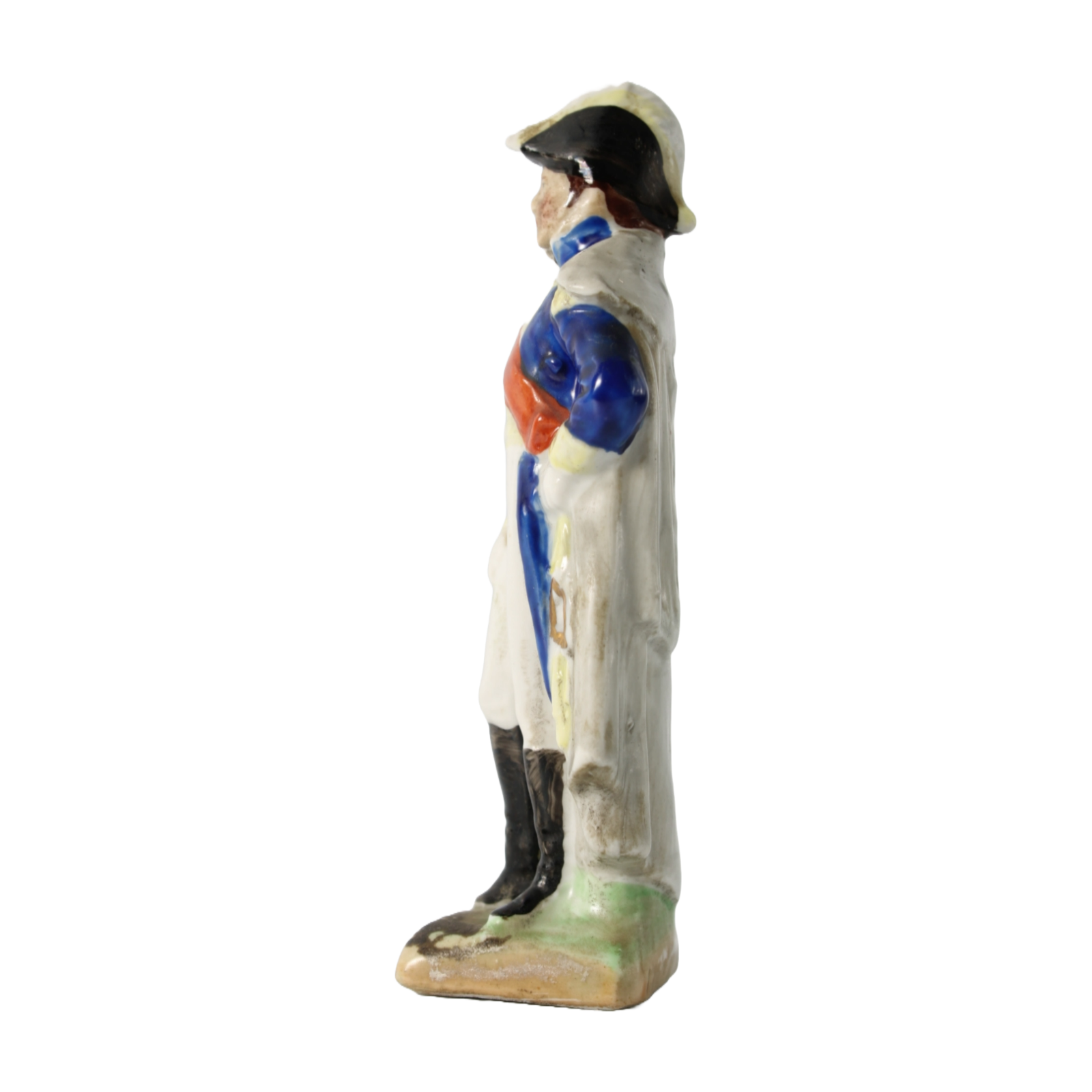 Hand-Painted Porcelain Figure of Napoleon Marshal Jean Lannes, Scheibe Alsbach,