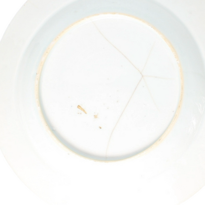 Pair of antique Chinese porcelain plates Qing dynasty – Kangxi style – ca. 1700–