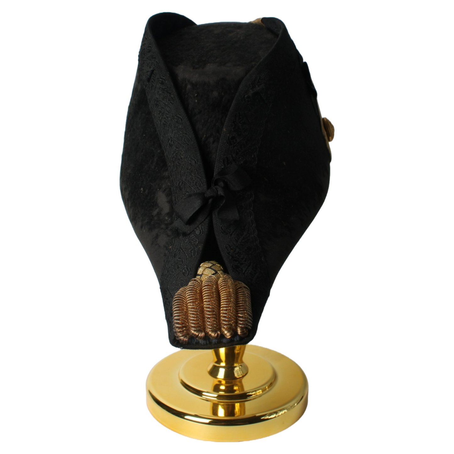 Antique Bicorne Hat and Epaulettes – US Navy Late 19th Century – Museum-Quality