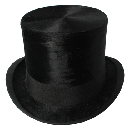 Antique Moleskin Top Hat by Drickson & Co, London - With original box