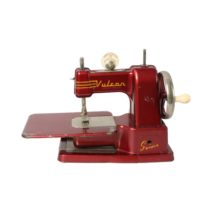Vintage Vulcan Senior Child's Sewing Machine in Original Box - 1950s Collectible