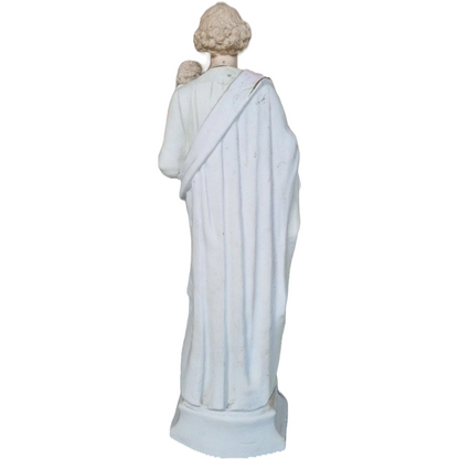 Joseph Statue with Child - 42 cm - Biscuit Porcelain