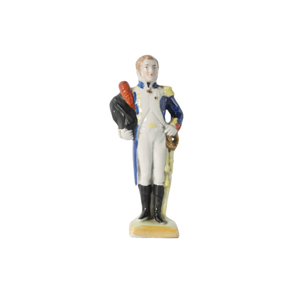 Hand-Painted Porcelain Figurine of General Louis Lepic, Kister Scheibe Alsbach,