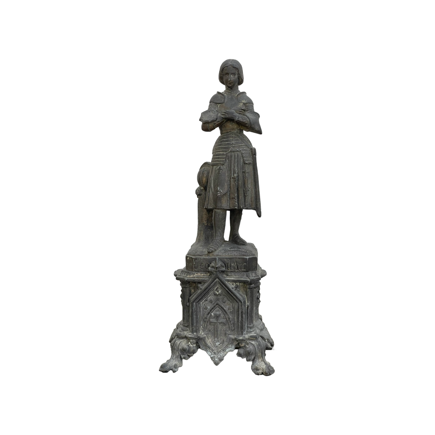 Beautiful Statue of Jeanne d'Arc - Signed by M. Reberg