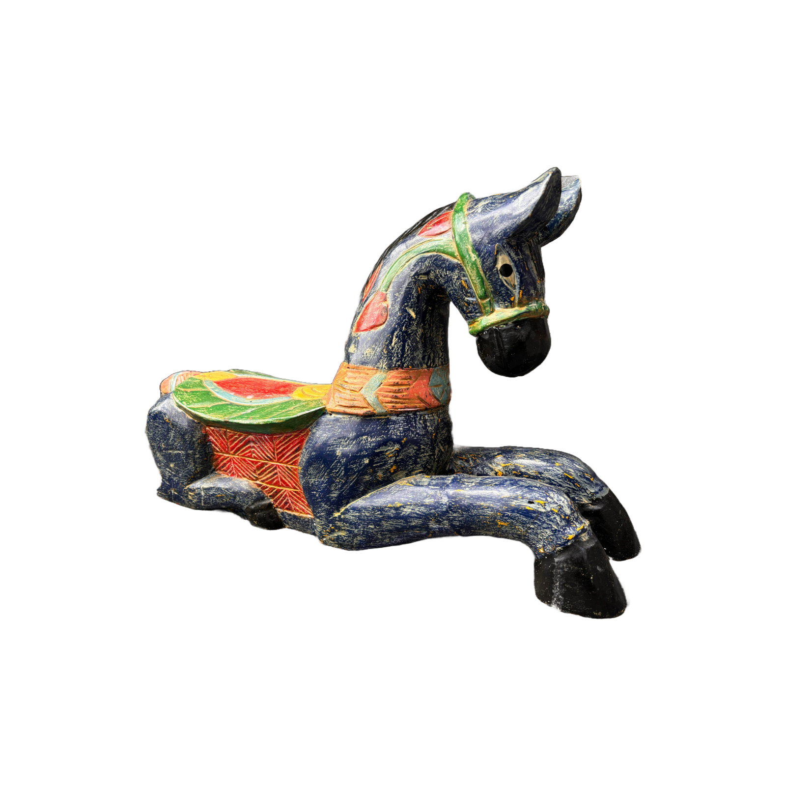 Exquisite Hand-carved Horse Sculpture - An Enchanting Gift! - Rajasthani