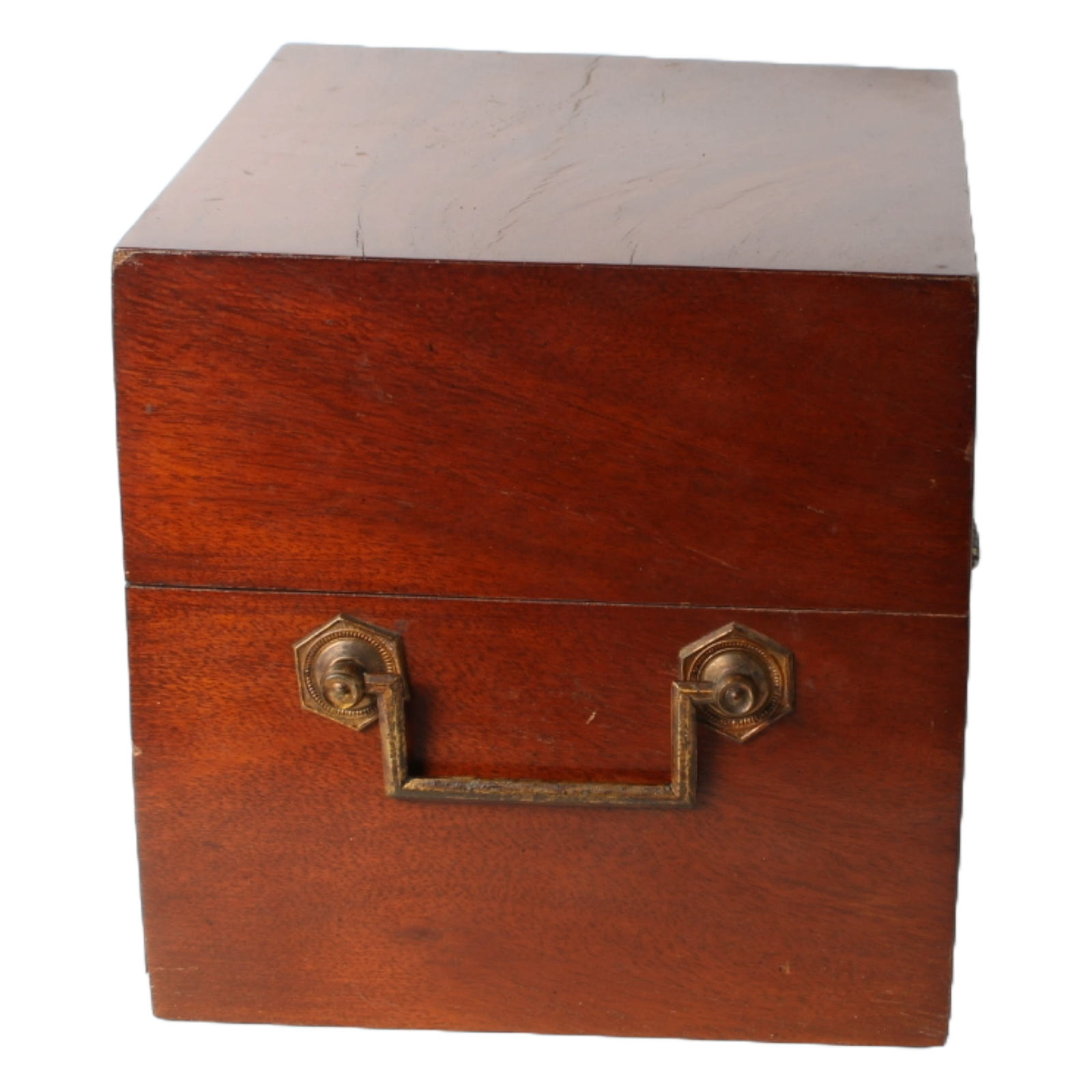 Antique Biedermeier Liquor cabinet – Luxurious Mini Bar with Hand-Blown Bottles