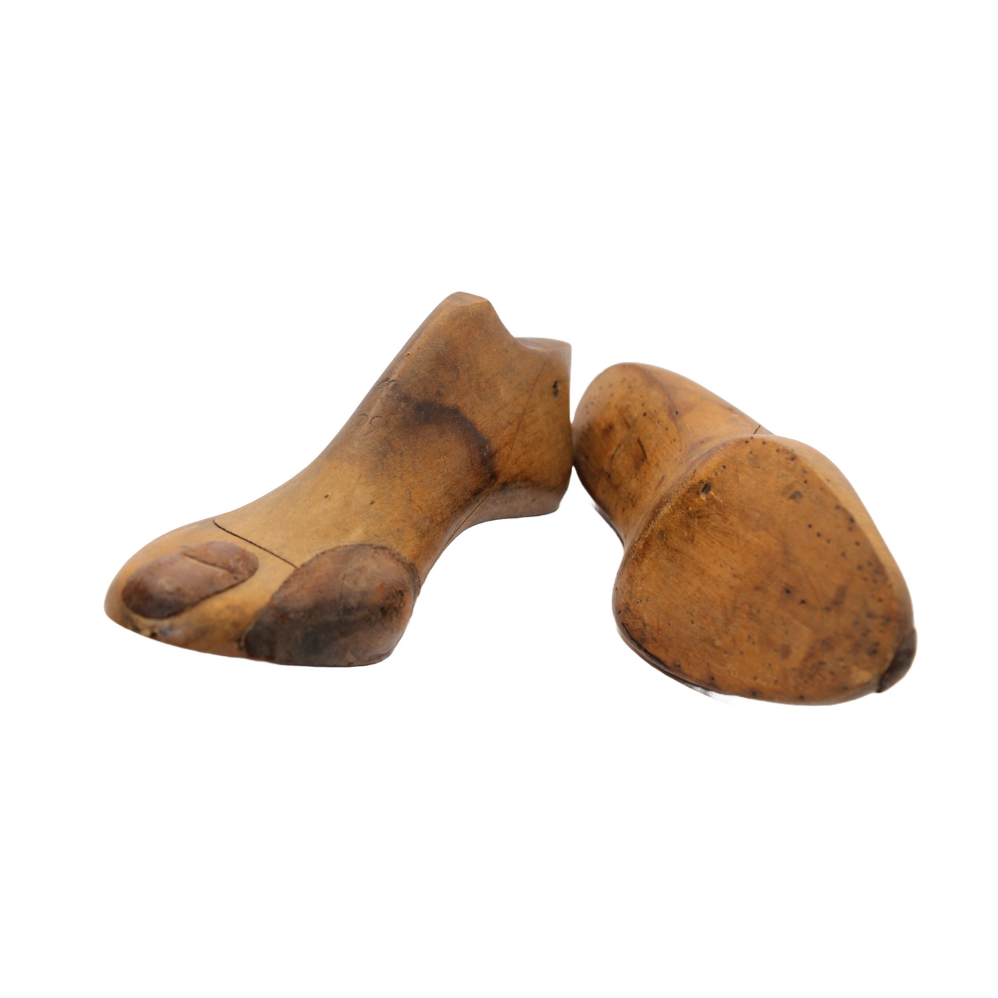 Antique Wooden Shoemaker's Lasts Size 38 - Complete Set with Iron Fittings