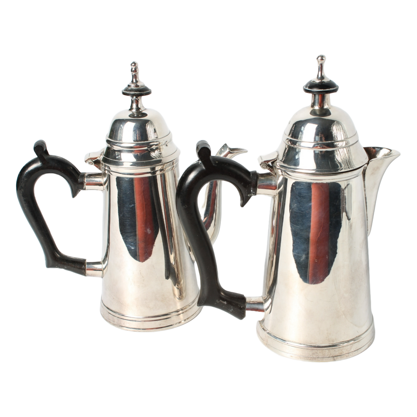 Elegant vintage silver-plated coffee pot set | Classic teapots | Antique coffee