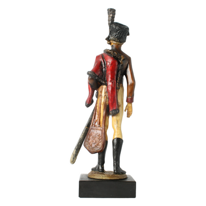 Hand-Painted Soldier Figurine by S. Pazopoulou, Greek Maker