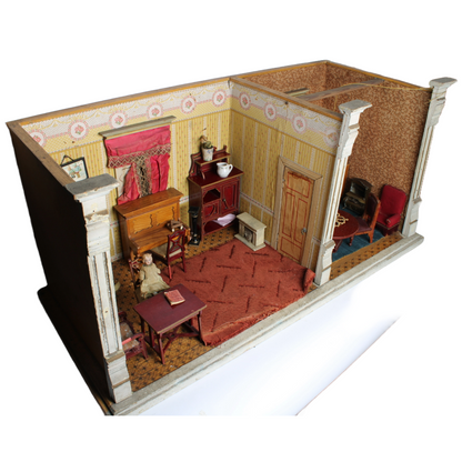 Antique Dutch Dollhouse ca. 1890–1915 | Complete with Dolls, Furniture