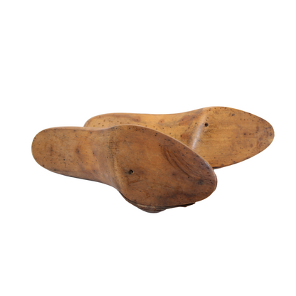 Antique Wooden Shoemaker's Lasts Size 38 - Complete Set with Iron Fittings