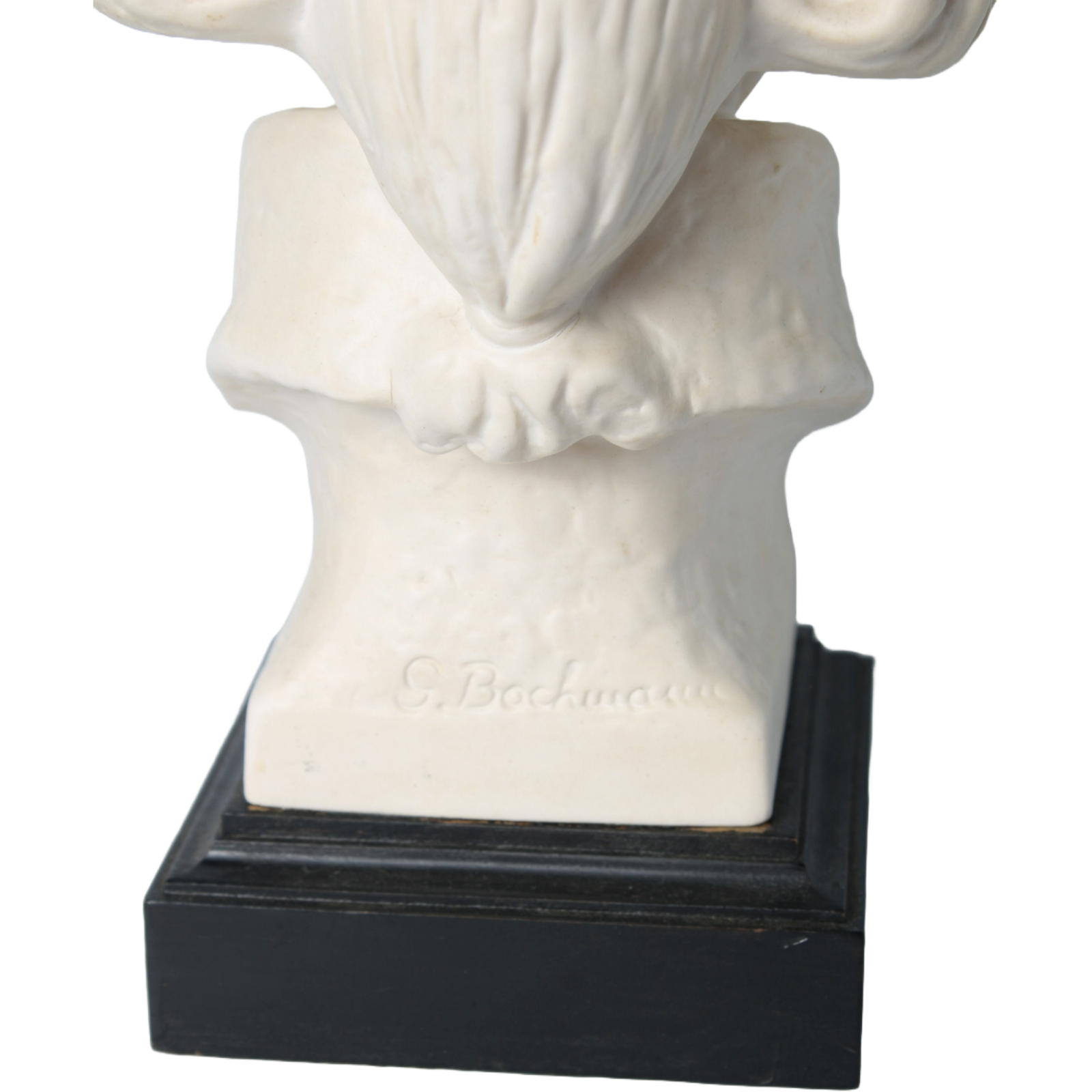 Vintage Goebel Joseph Haydn Bust | Bisque Porcelain Sculpture on Black Base