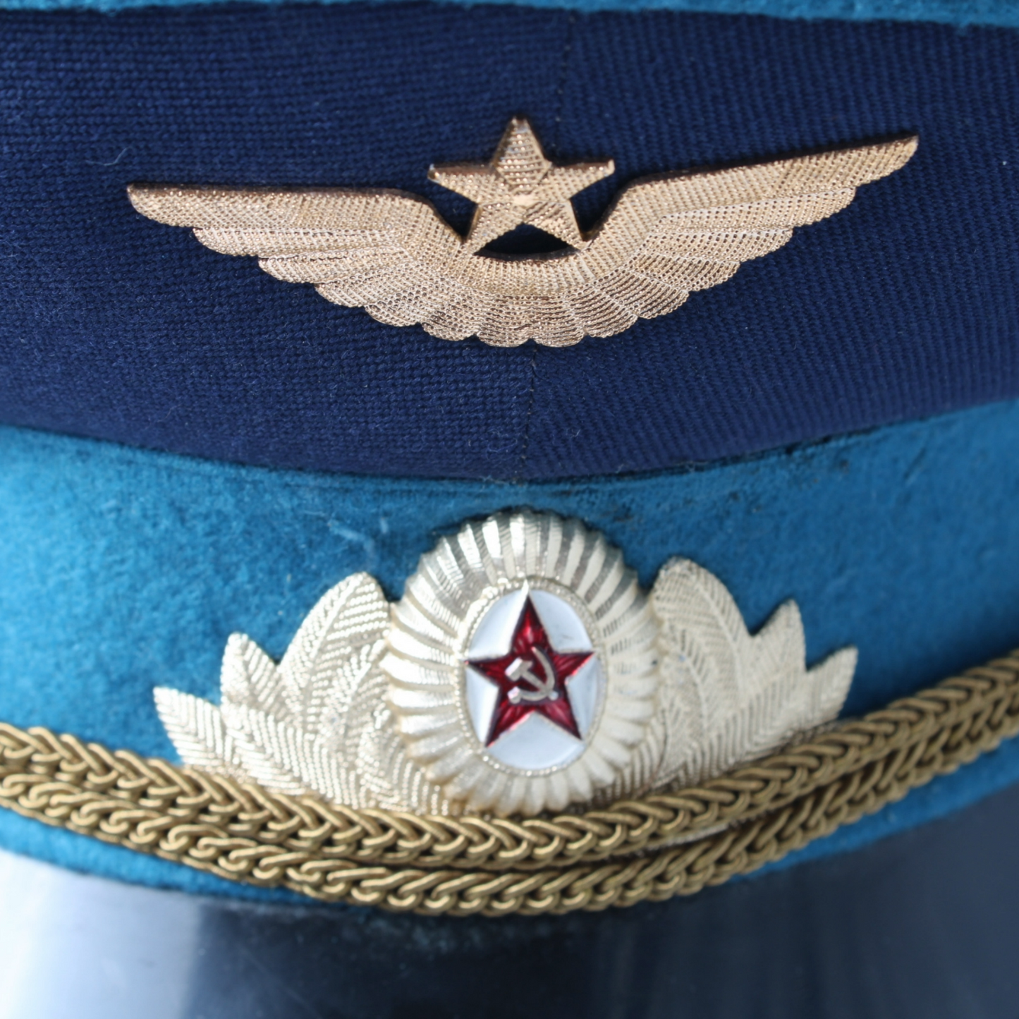 Authentic Soviet Air Force Officer’s Visor Cap (Size 57) from 1990