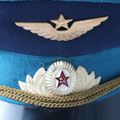 Authentic Soviet Air Force Officer’s Visor Cap (Size 57) from 1990