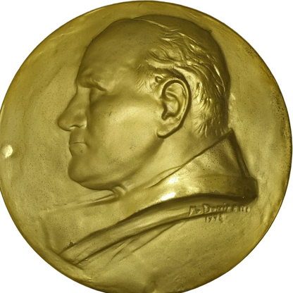 Golden Relief of Pope John Paul II | Mario Donizetti | 1998 | Religious Art