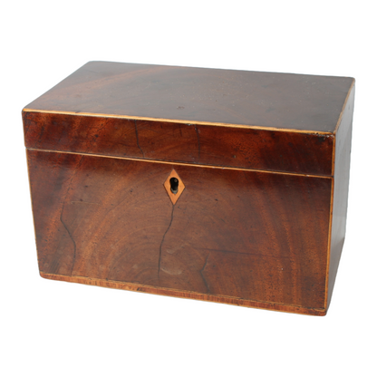 Antique Wooden Tea or Tobacco Box | Late 18th - Early 19th Century