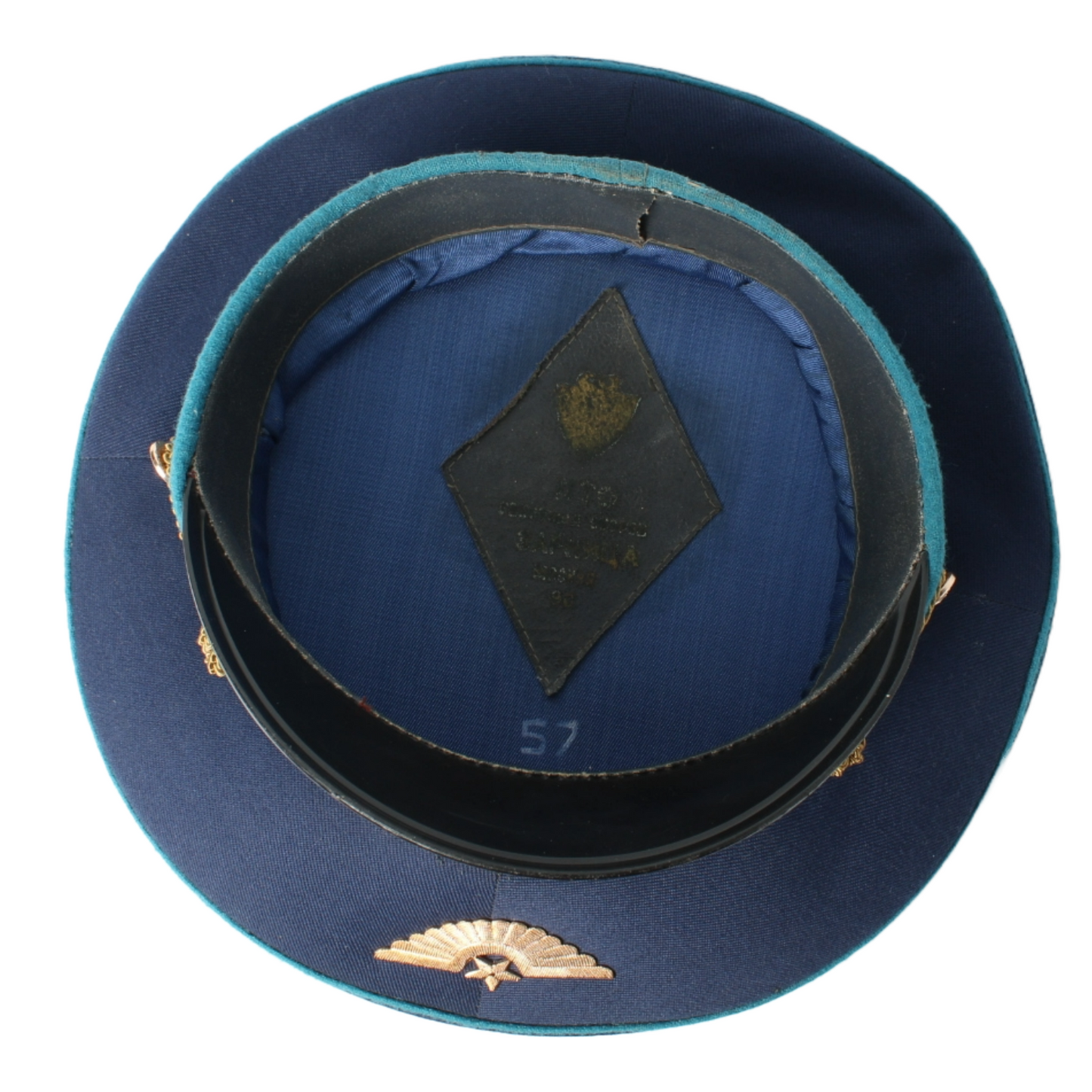 Authentic Soviet Air Force Officer’s Visor Cap (Size 57) from 1990