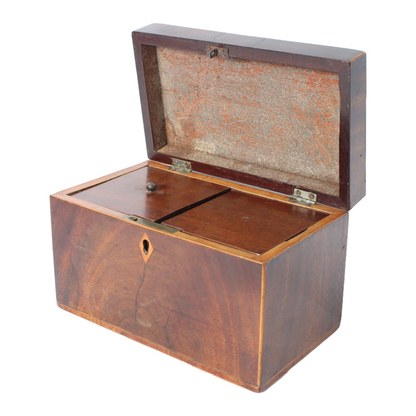 Antique Wooden Tea or Tobacco Box | Late 18th - Early 19th Century
