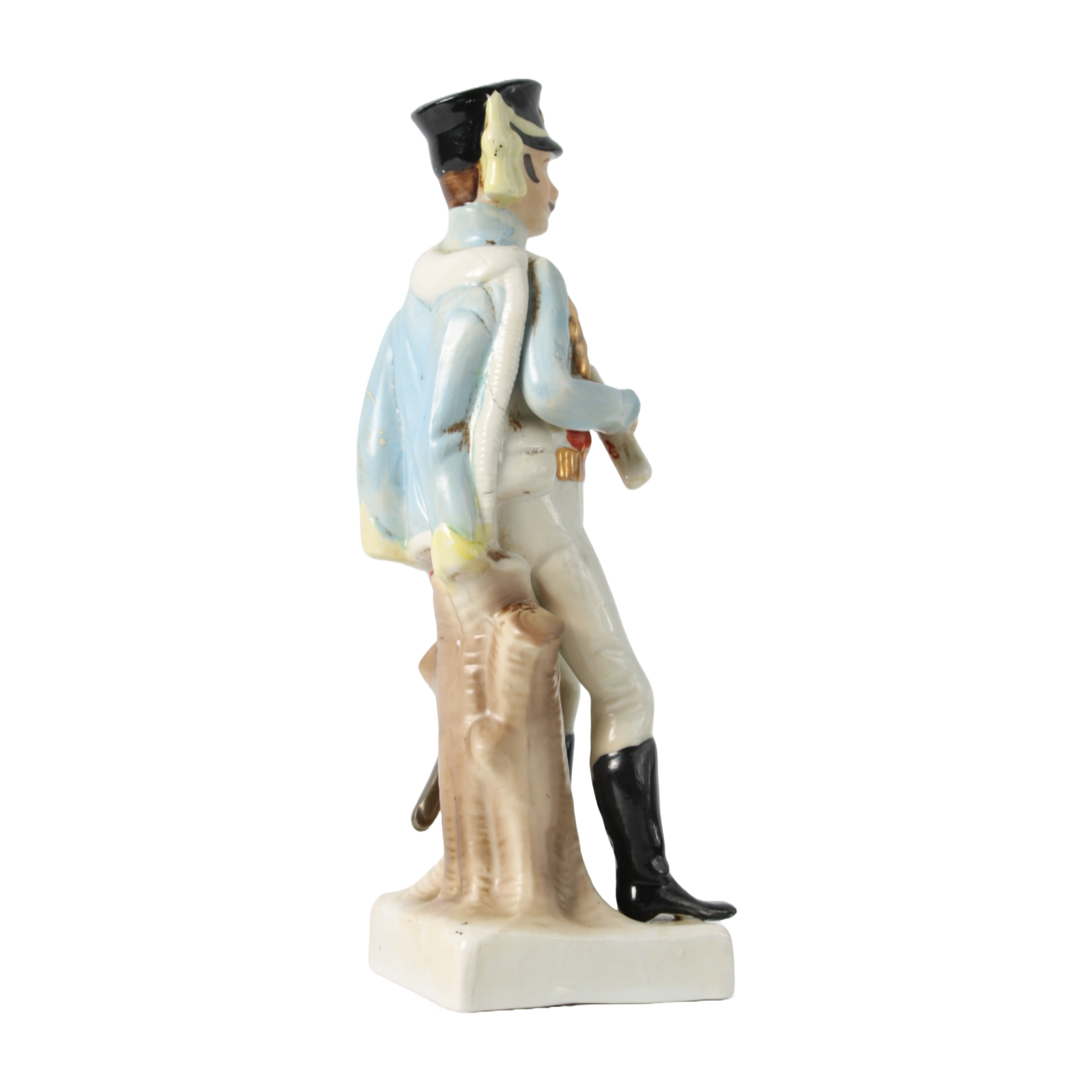 Hand-Painted Porcelain Figurine of Napoleonic Officer, 1920-1940