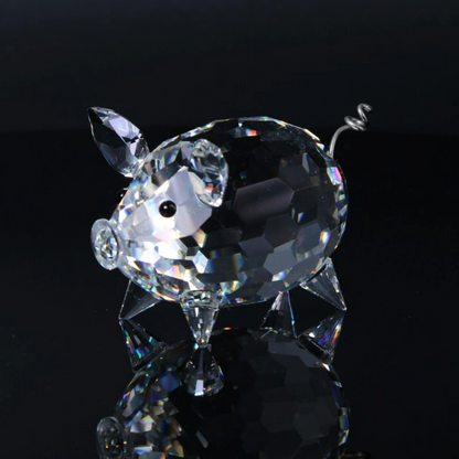 Swarovski Crystal Pig Mini 10028 Box
