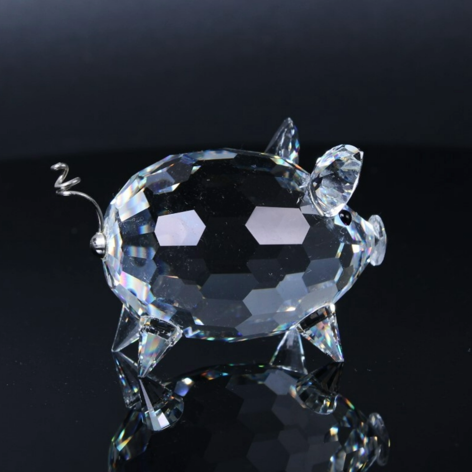 Swarovski Crystal Pig Mini 10028 Box