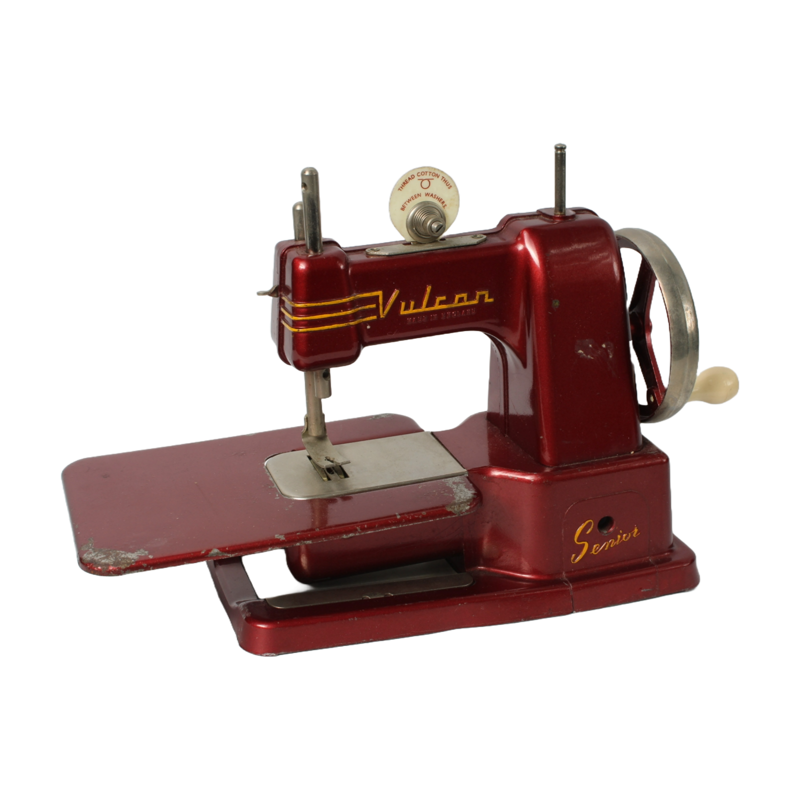 Vintage Vulcan Senior Child's Sewing Machine in Original Box - 1950s Collectible