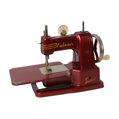 Vintage Vulcan Senior Child's Sewing Machine in Original Box - 1950s Collectible