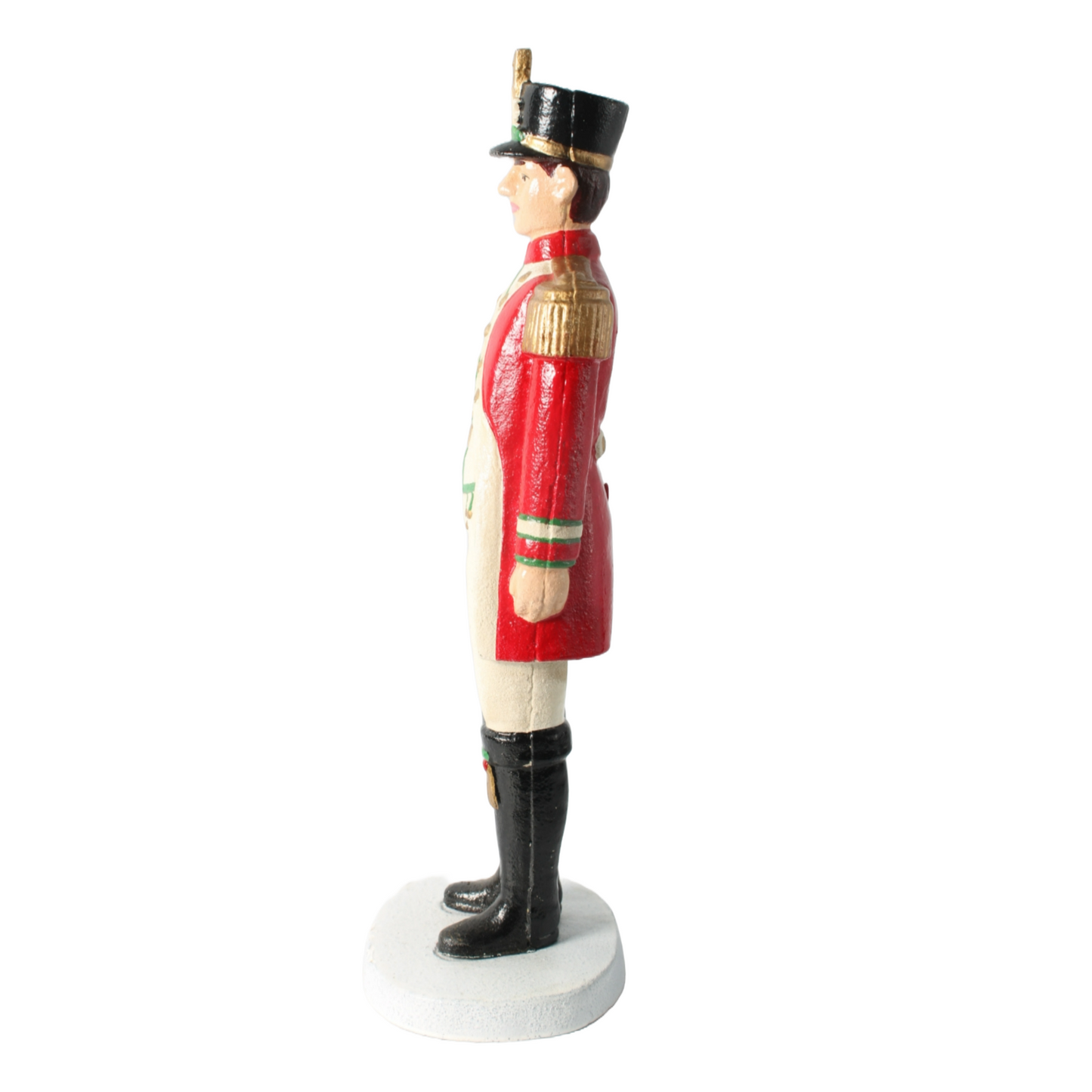 Antique Cast Iron Military Officer Figurine, 40 cm Tall, Decorative & Historical