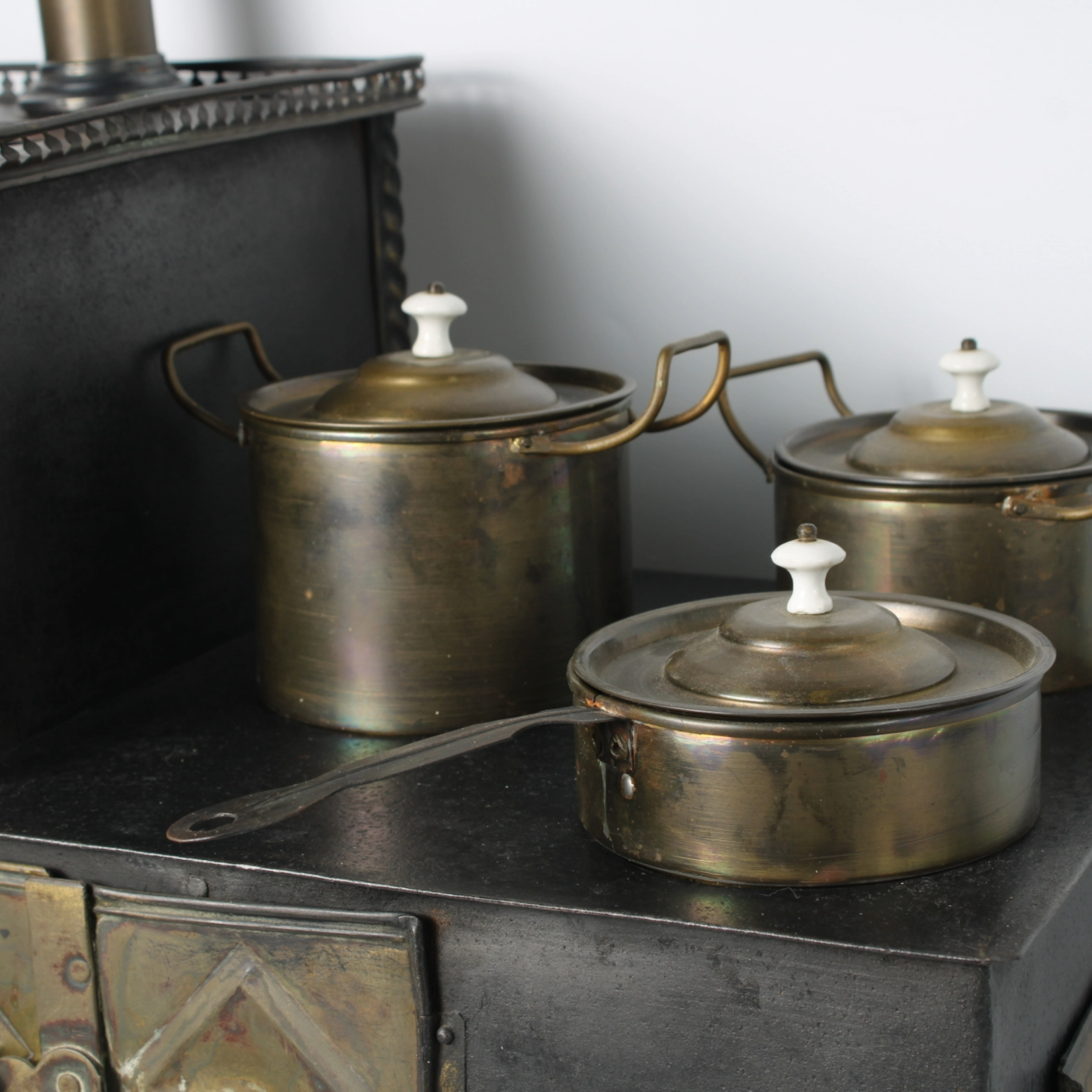 Antique Miniature Toy Stove ca. 1890–1915 | Height 45 cm / 17.7 inch |