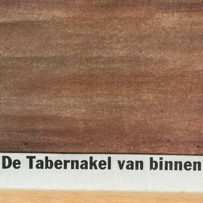 Antique Dutch School Chart “The Tabernacle from Within”