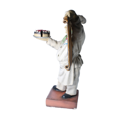 Vintage Advertisement Board / Statue of a Baker and/or Chef from the 1950s