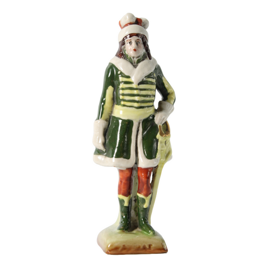 Handcrafted Porcelain Figurine of Joachim Murat, Scheibe Alsbach