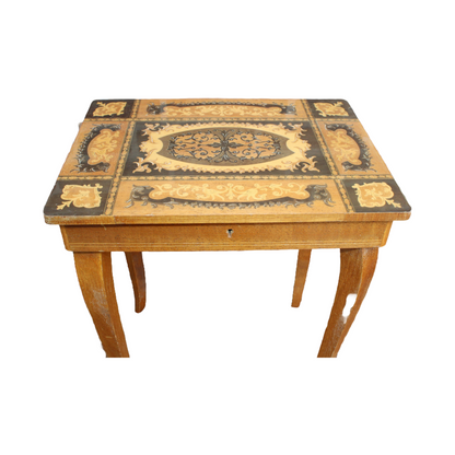 Italian Craftsmanship with this Stunning Handcrafted Inlaid Table, Complete with