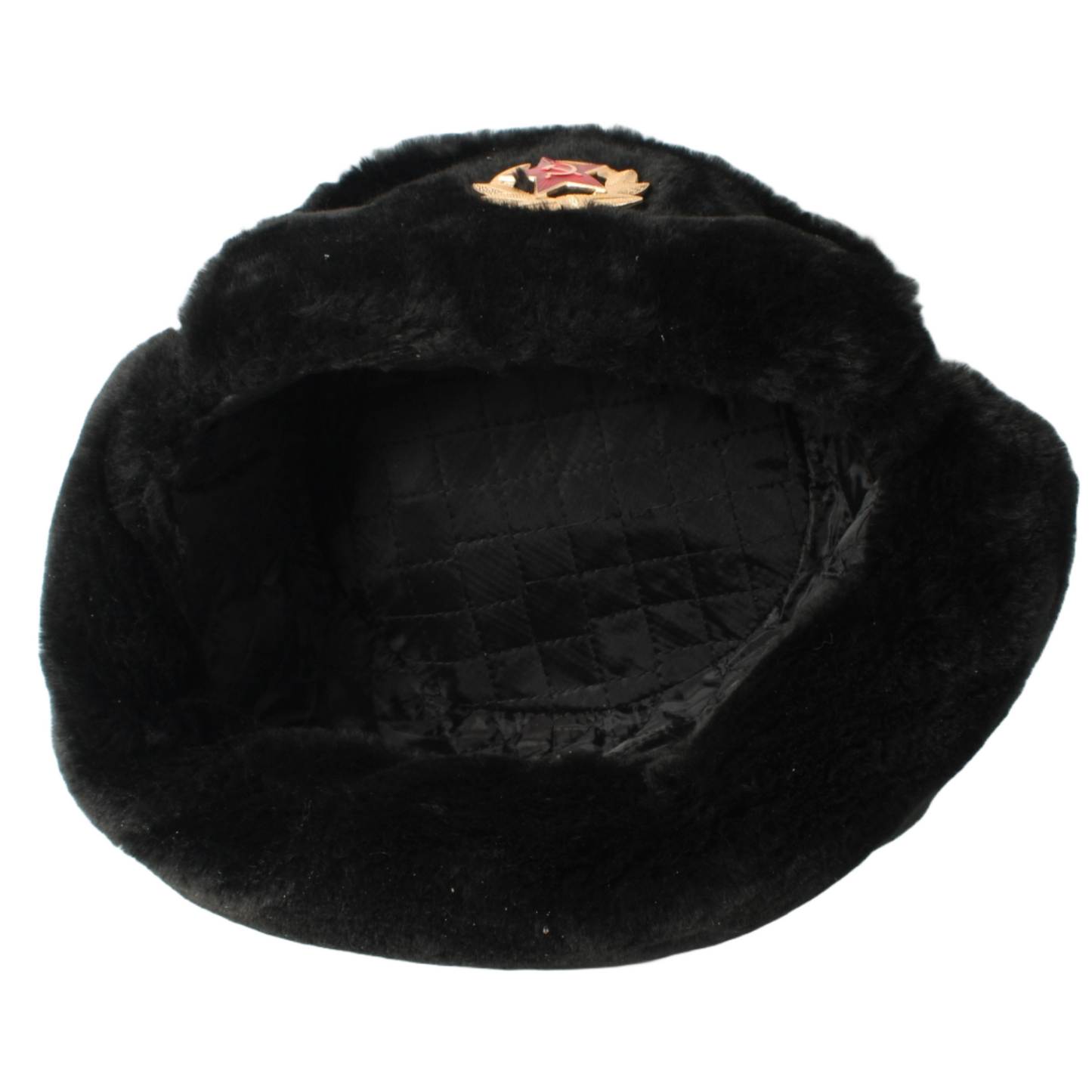 Authentic Soviet Ushanka Winter Hat Size 58 – Vintage Russian Army Fur Hat with