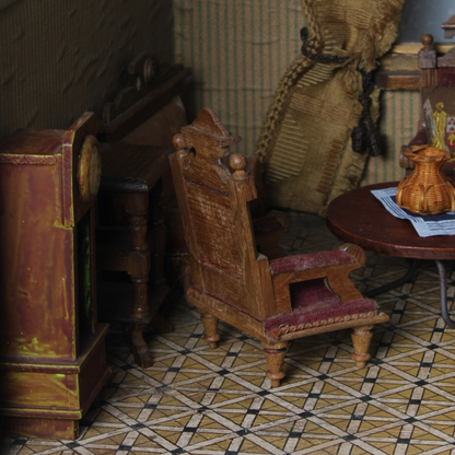 Antique Wooden Dollhouse "Villa Betsie" | Early 20th Century | Furnished
