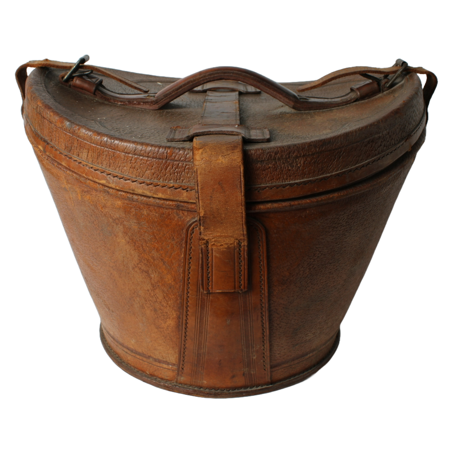 Antique Brown Bowler Hat (Size 58) with Leather Hat Box – Wegener