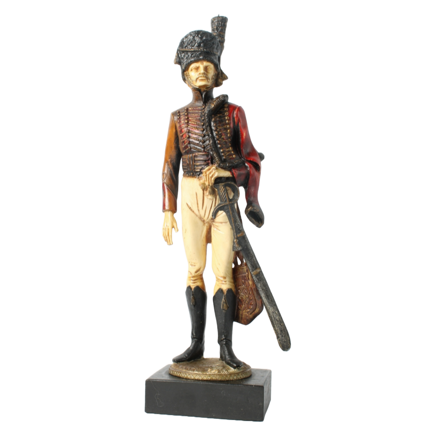 Hand-Painted Soldier Figurine by S. Pazopoulou, Greek Maker