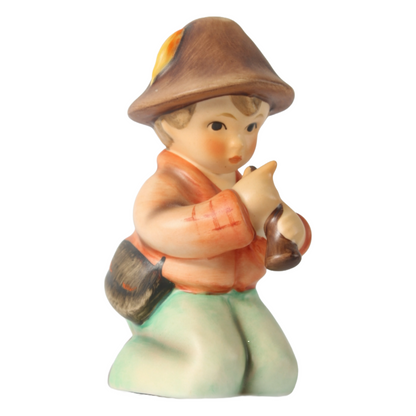 Handmade Hummel Figurine "Little Tooter" by Goebel Germany, TMK-4, 1964-1972