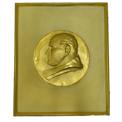 Golden Relief of Pope John Paul II | Mario Donizetti | 1998 | Religious Art