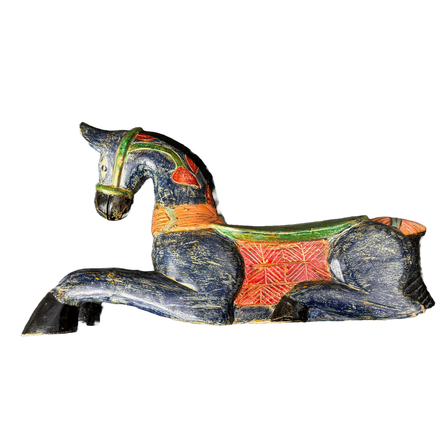 Exquisite Hand-carved Horse Sculpture - An Enchanting Gift! - Rajasthani
