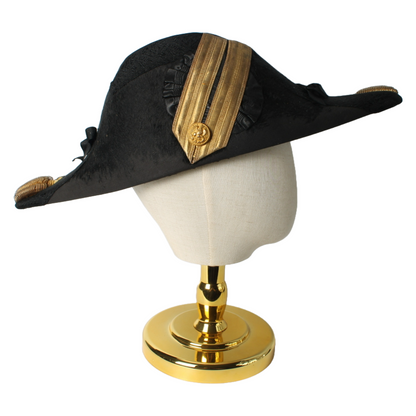 Antique Bicorne Hat and Epaulettes – US Navy Late 19th Century – Museum-Quality