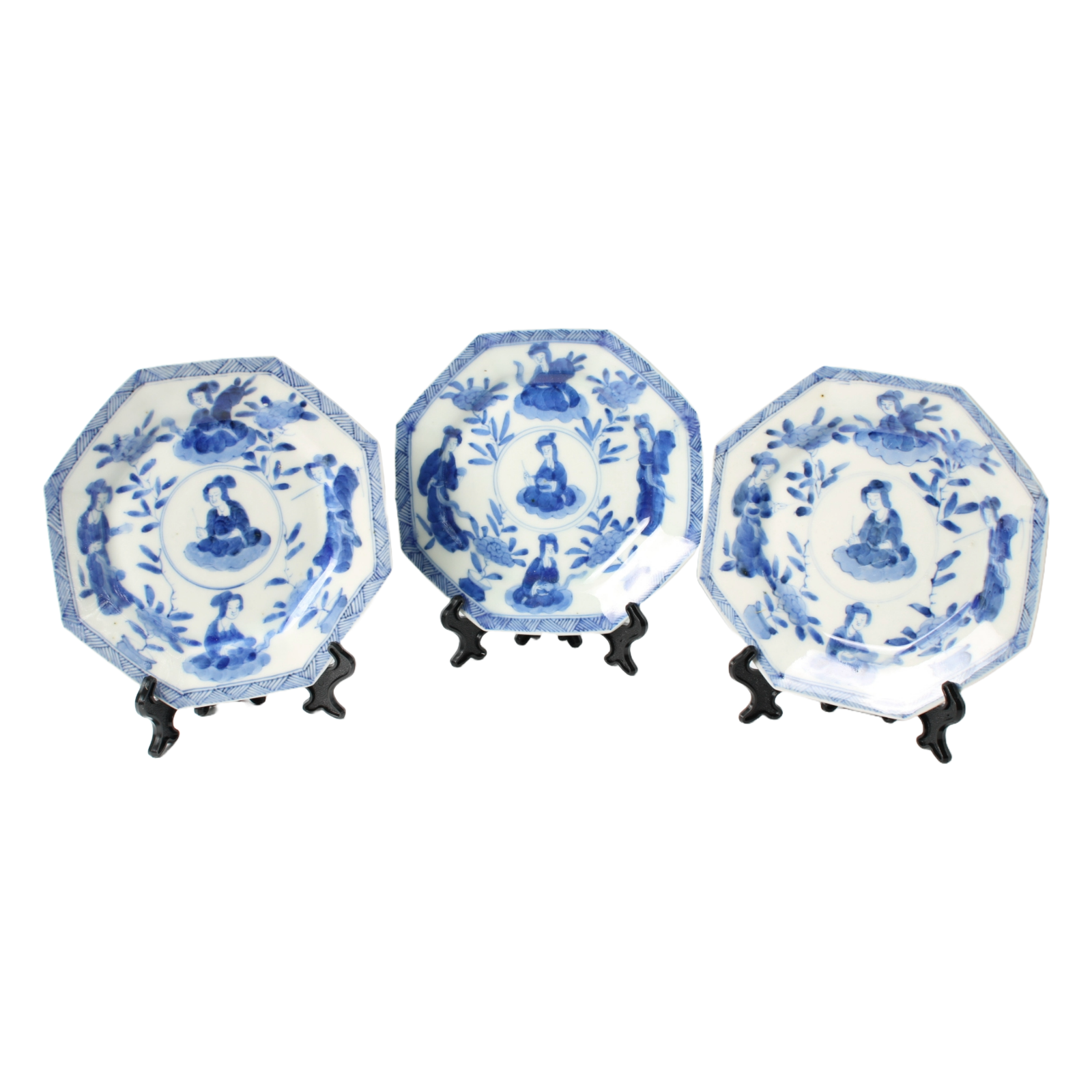 Antique Chinese Porcelain Tea Set | 19th Century Qing Dynasty | Blue & White