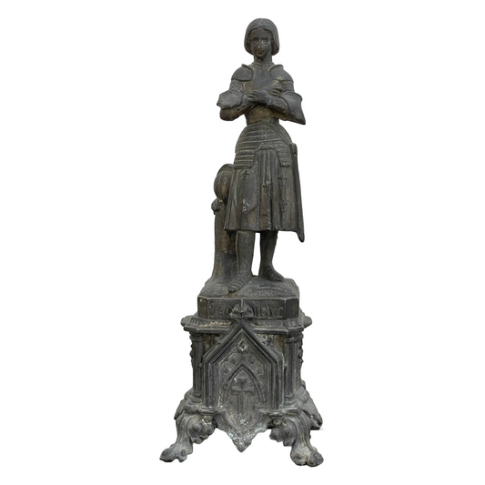 Beautiful Statue of Jeanne d'Arc - Signed by M. Reberg