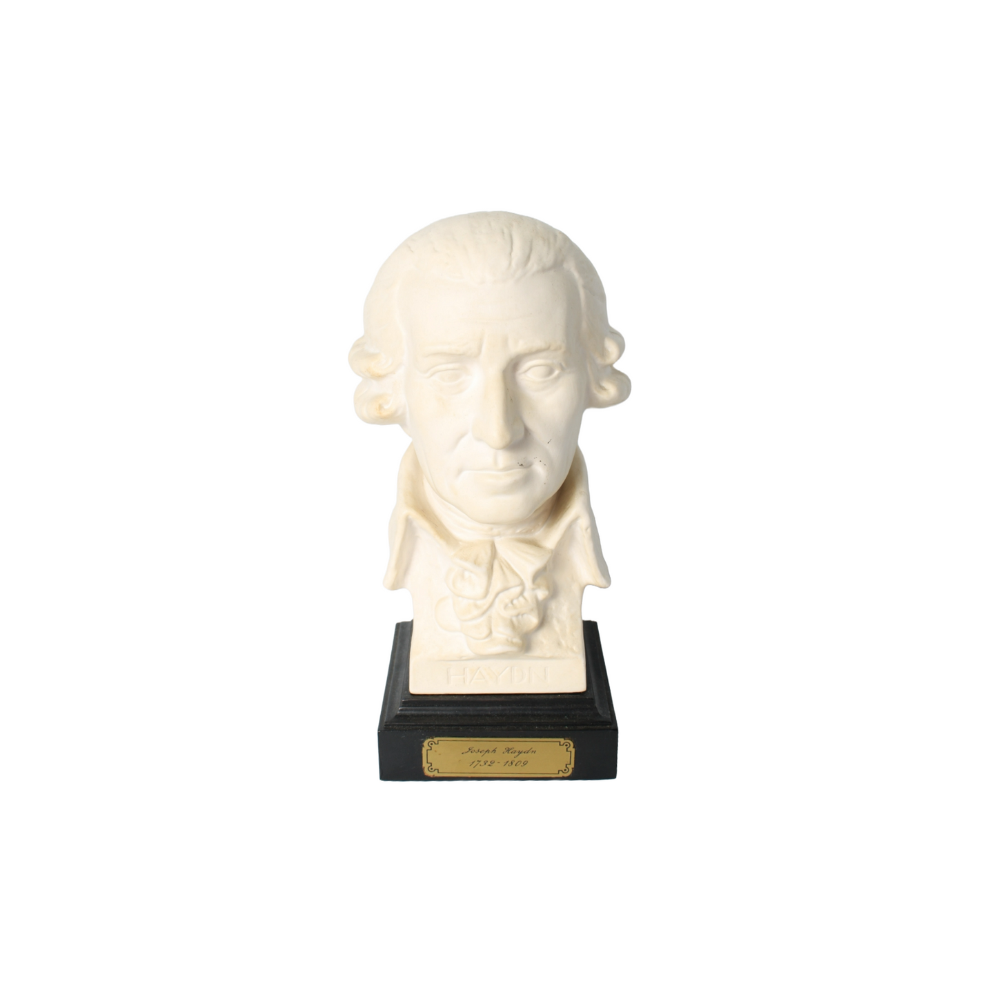 Vintage Goebel Joseph Haydn Bust | Bisque Porcelain Sculpture on Black Base