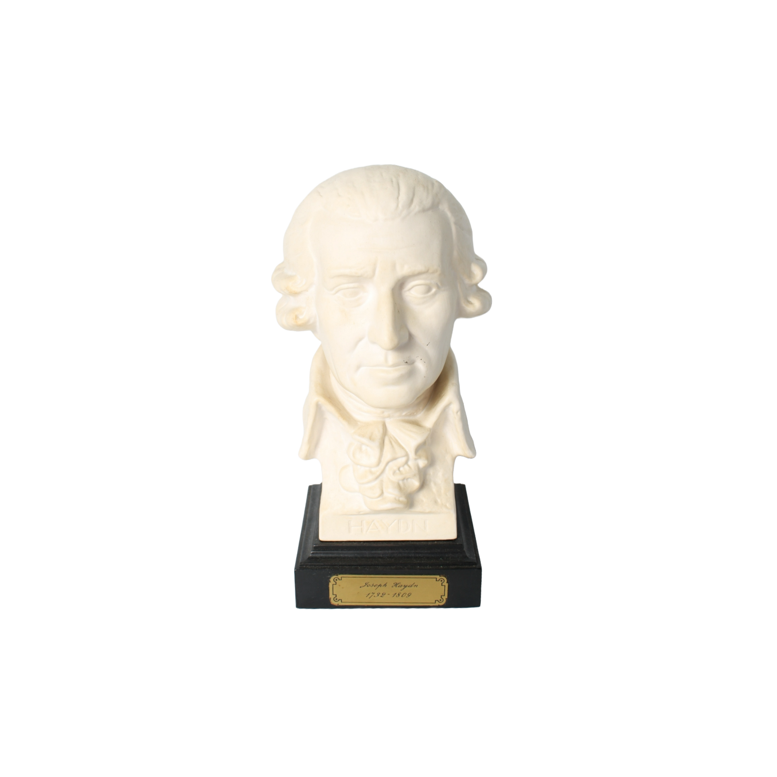Vintage Goebel Joseph Haydn Bust | Bisque Porcelain Sculpture on Black Base