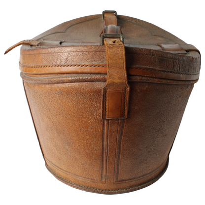 Antique Brown Bowler Hat (Size 58) with Leather Hat Box – Wegener