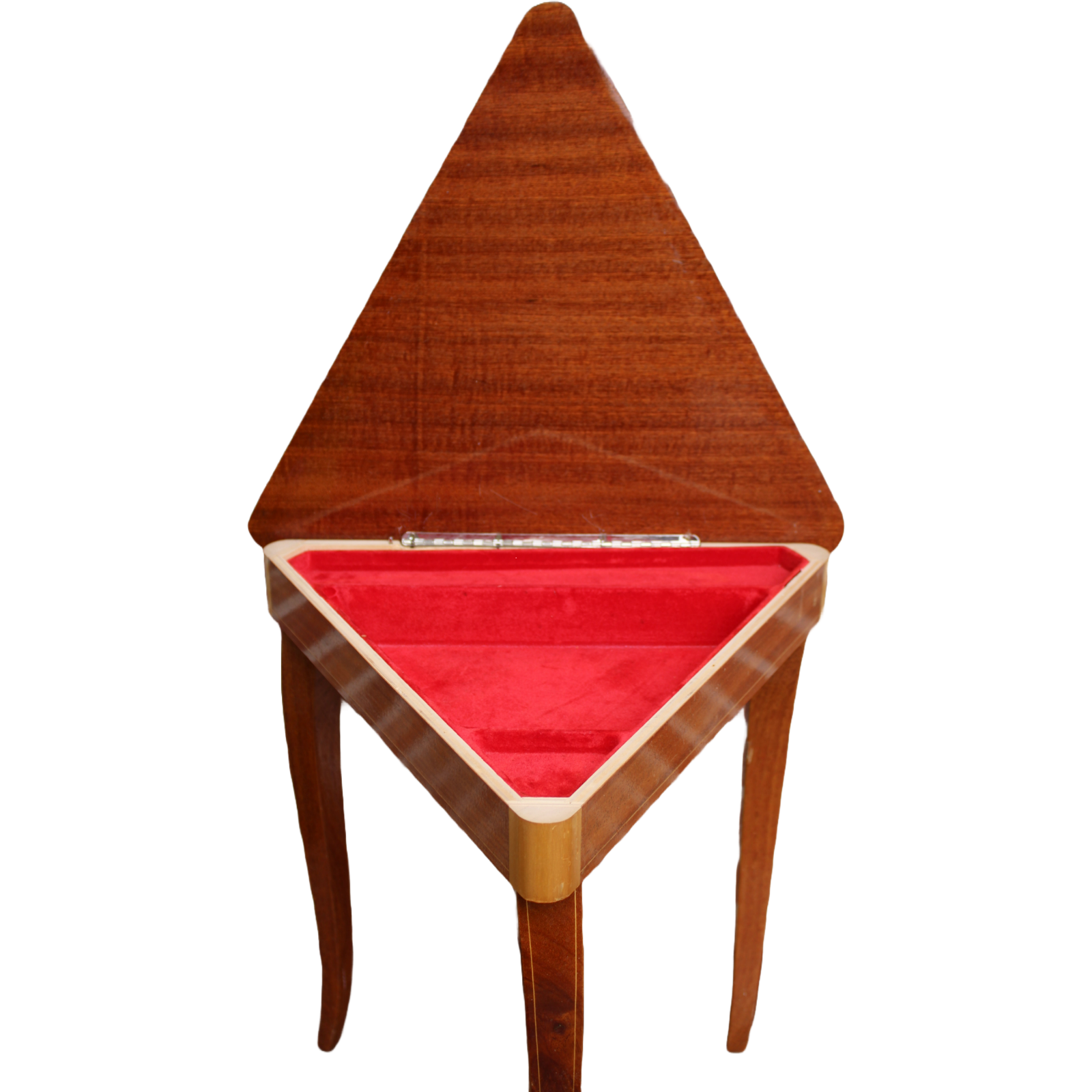 Rare Italian Music Box Table in Triangular Shape!